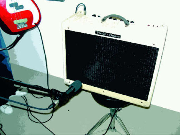 Recording electric guitar Try raising your amp off the ground to see what effect it has on your sound.